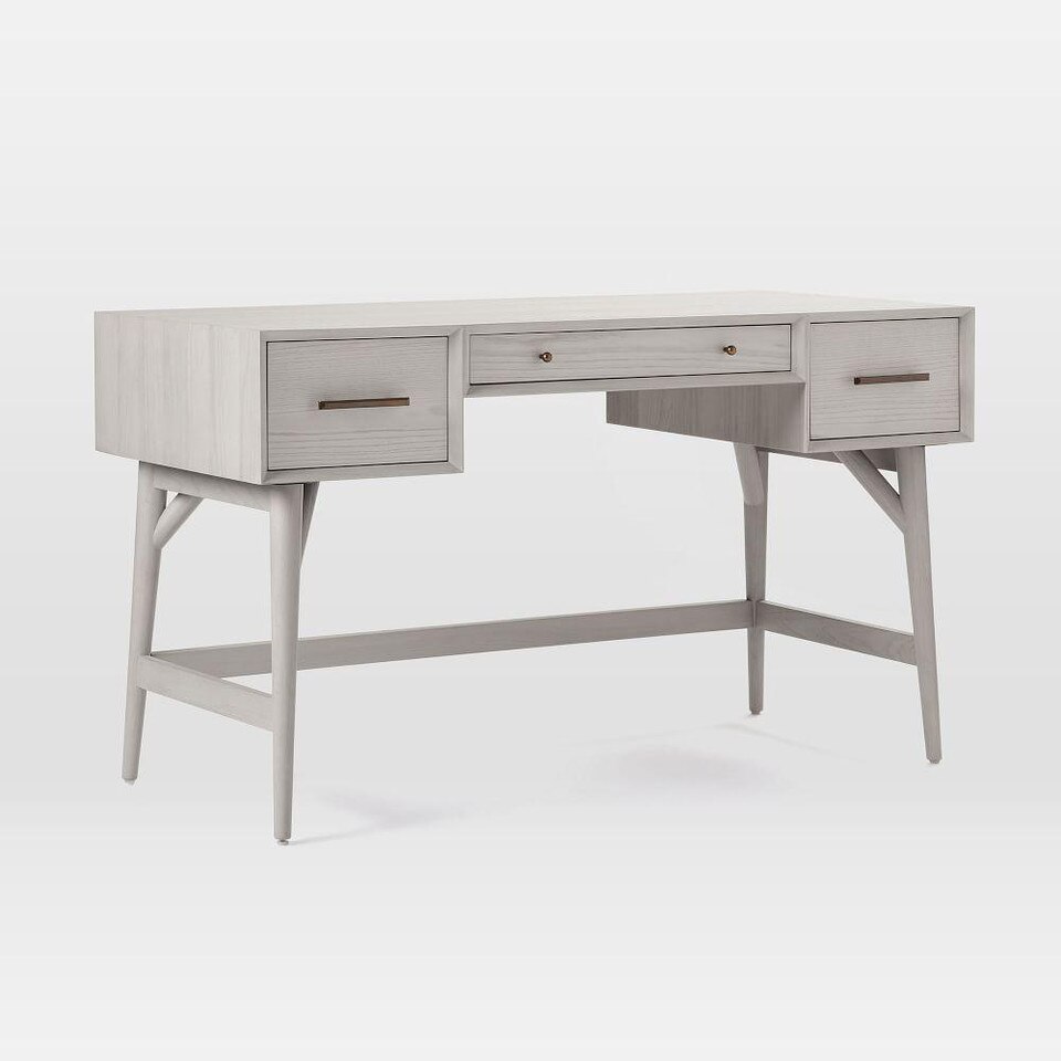 MidCentury Desk Pebble west elm United Kingdom